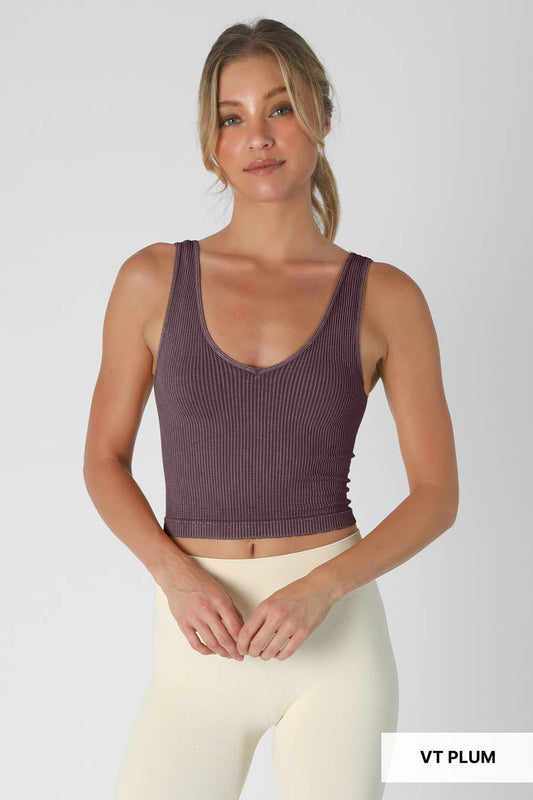 V Neck Crop Top