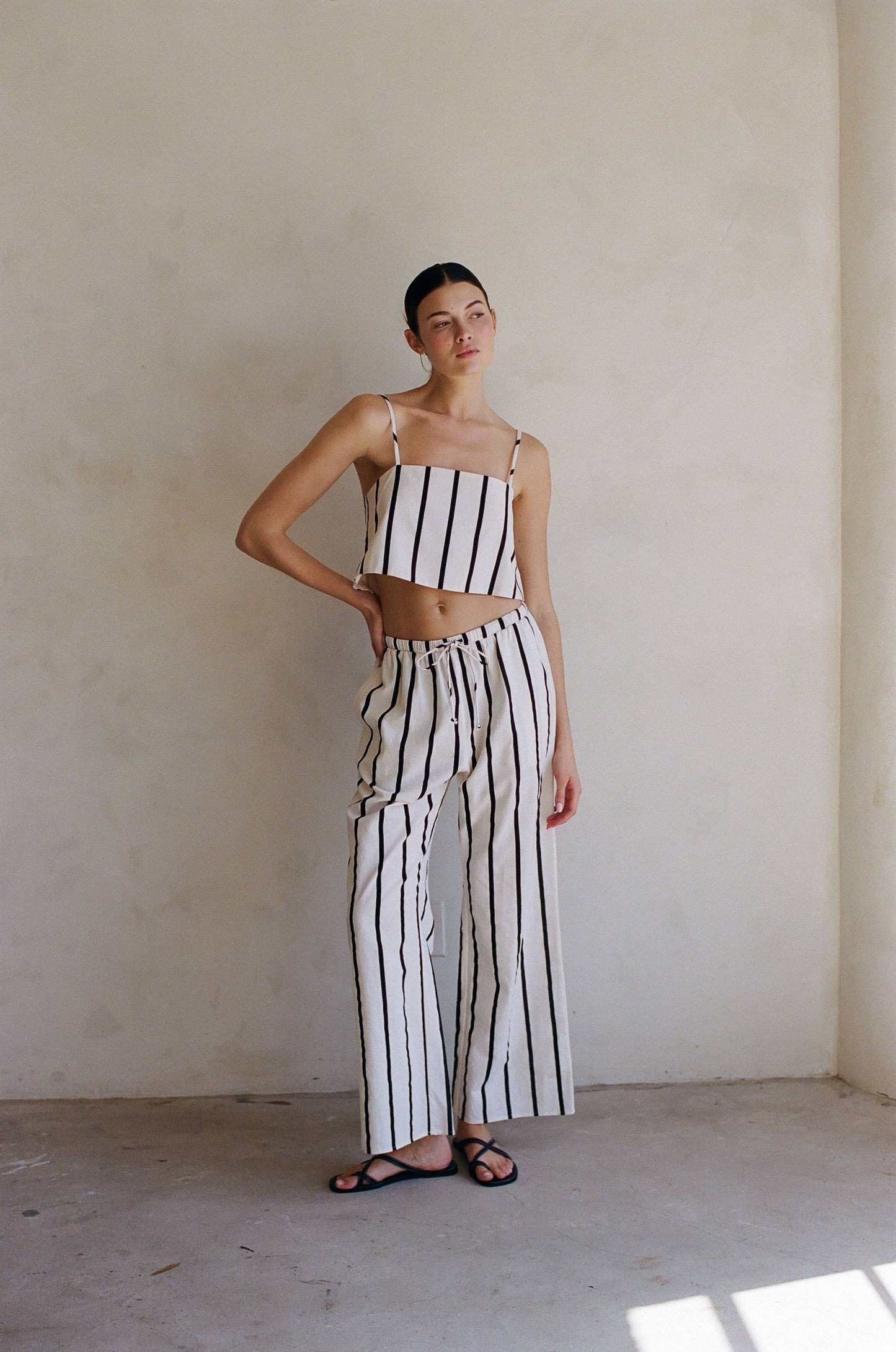 Woven Cotton Linen Pants