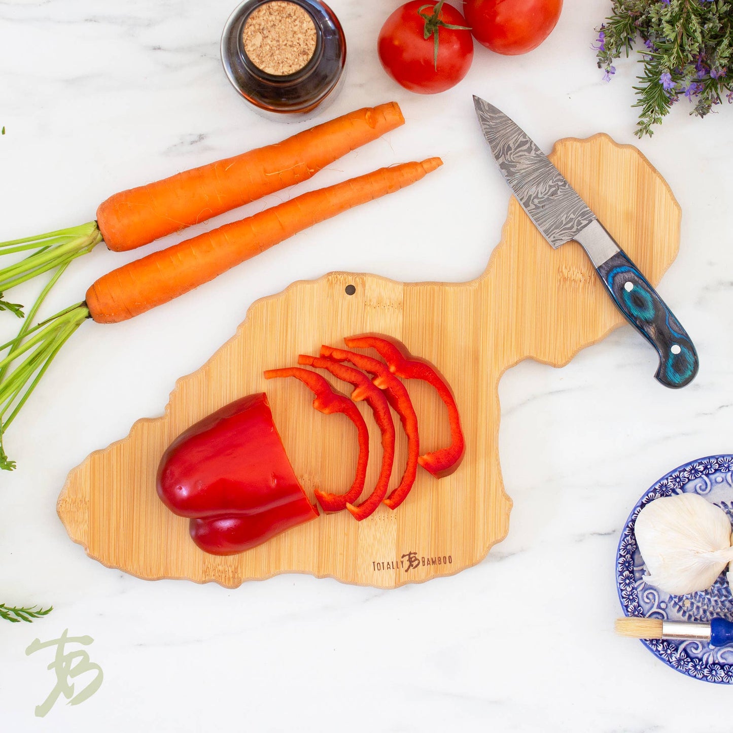Maui Island Shaped Serving & Cutting Board