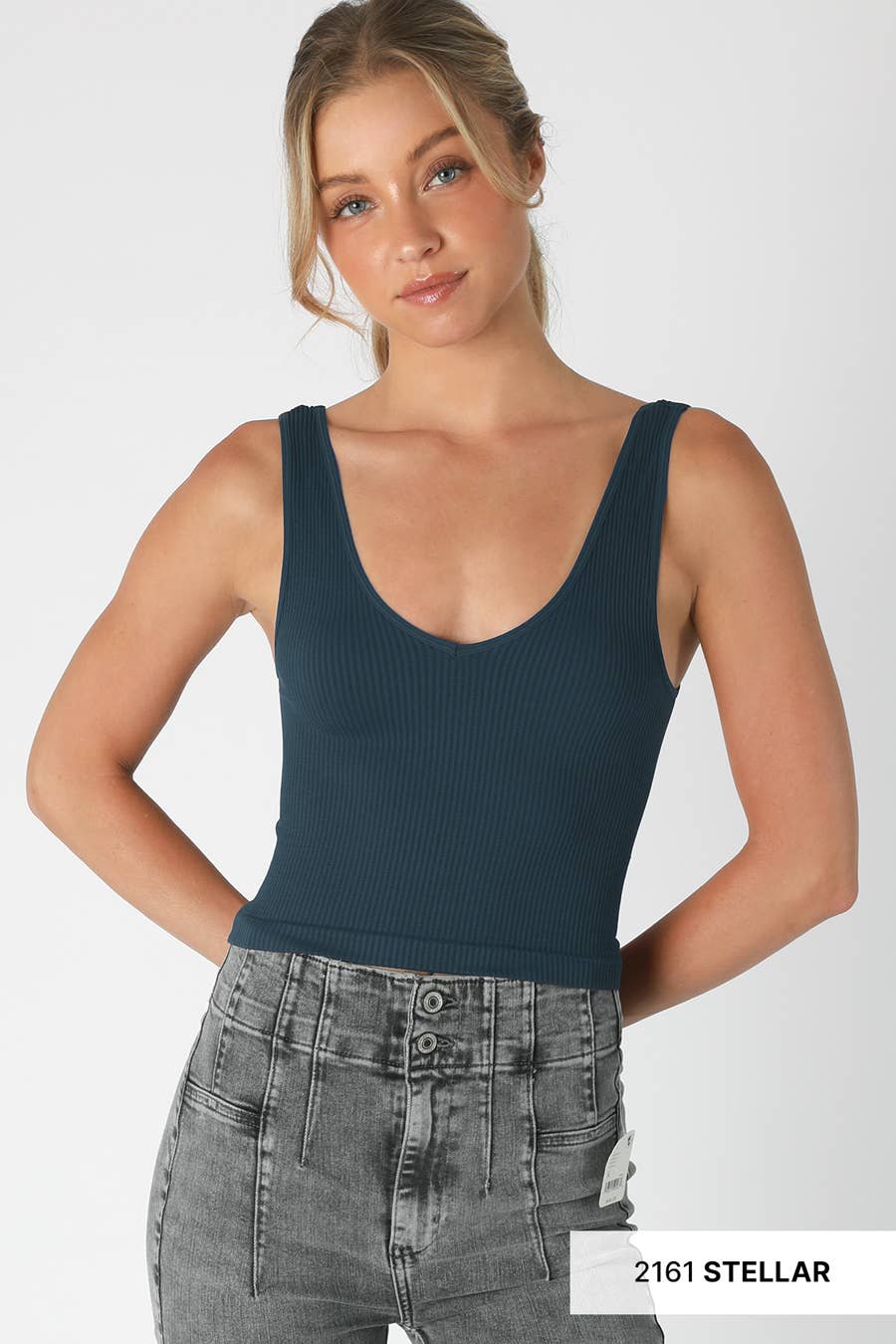 V Neck Crop Top