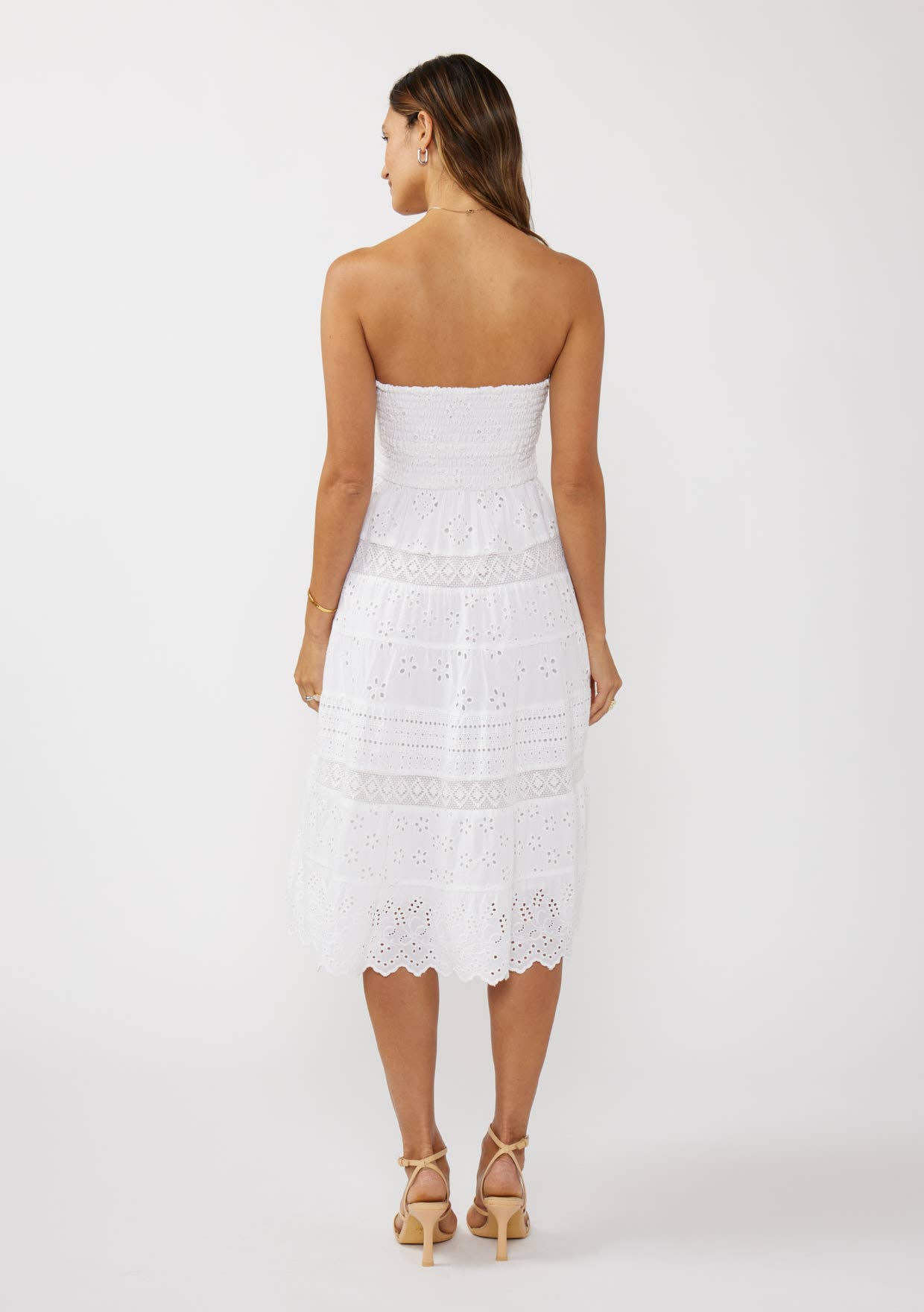 Tiered Eyelet Dress