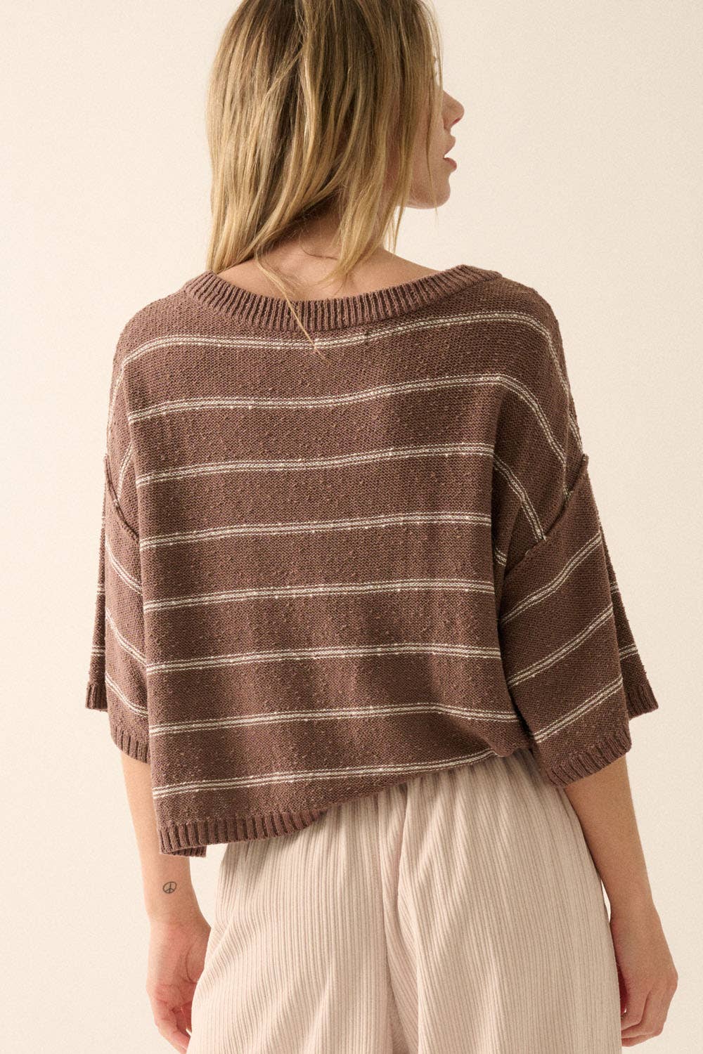 Striped Knit Sweater