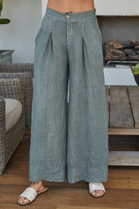 Palazzo Linen Pants
