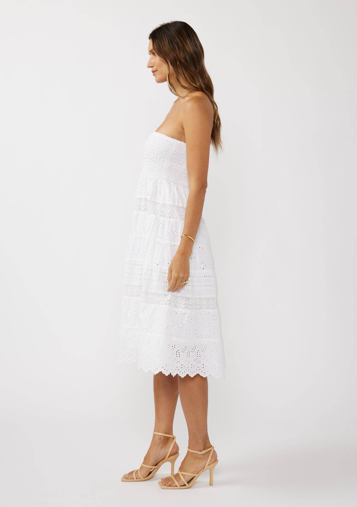 Tiered Eyelet Dress