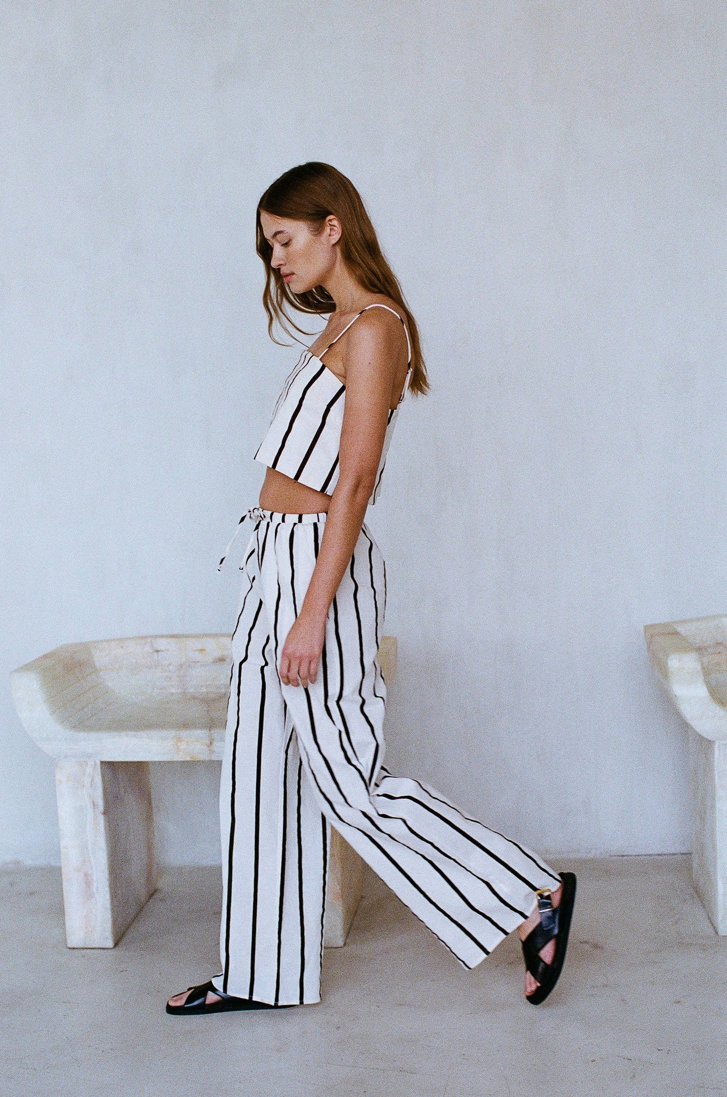 Woven Cotton Linen Pants