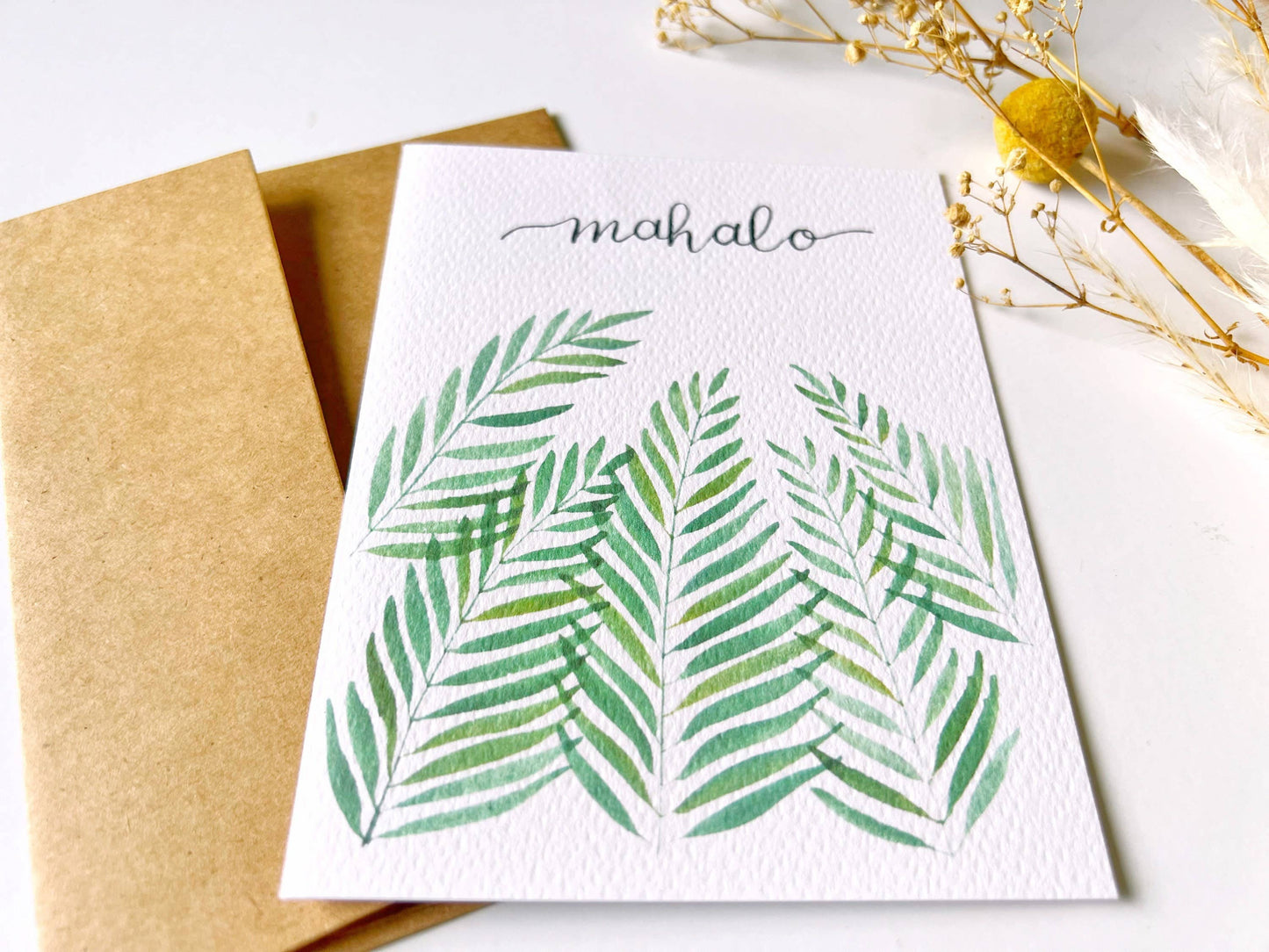Fern Mahalo Greeting Card