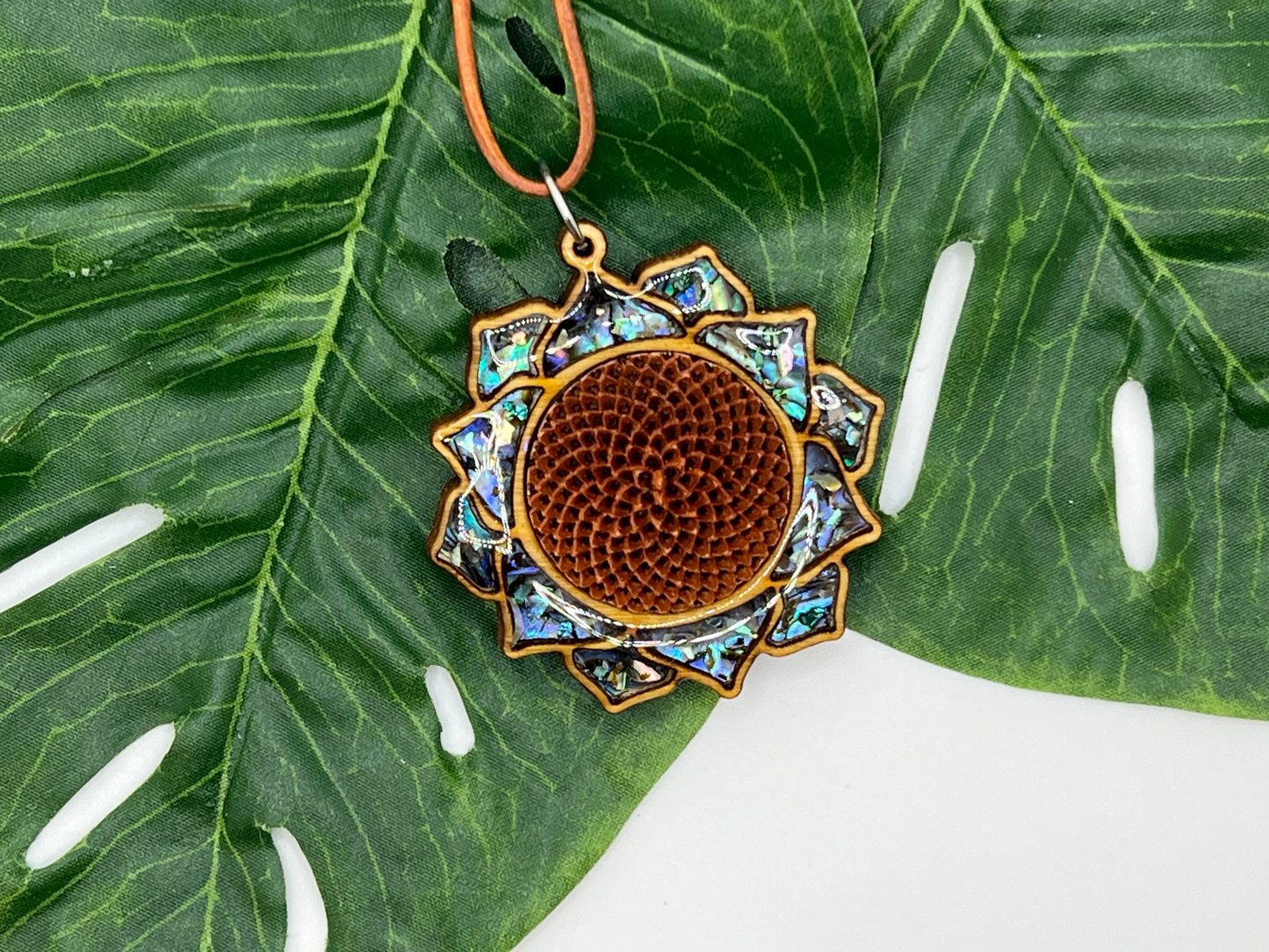 Protea Flower Necklace-Mandala