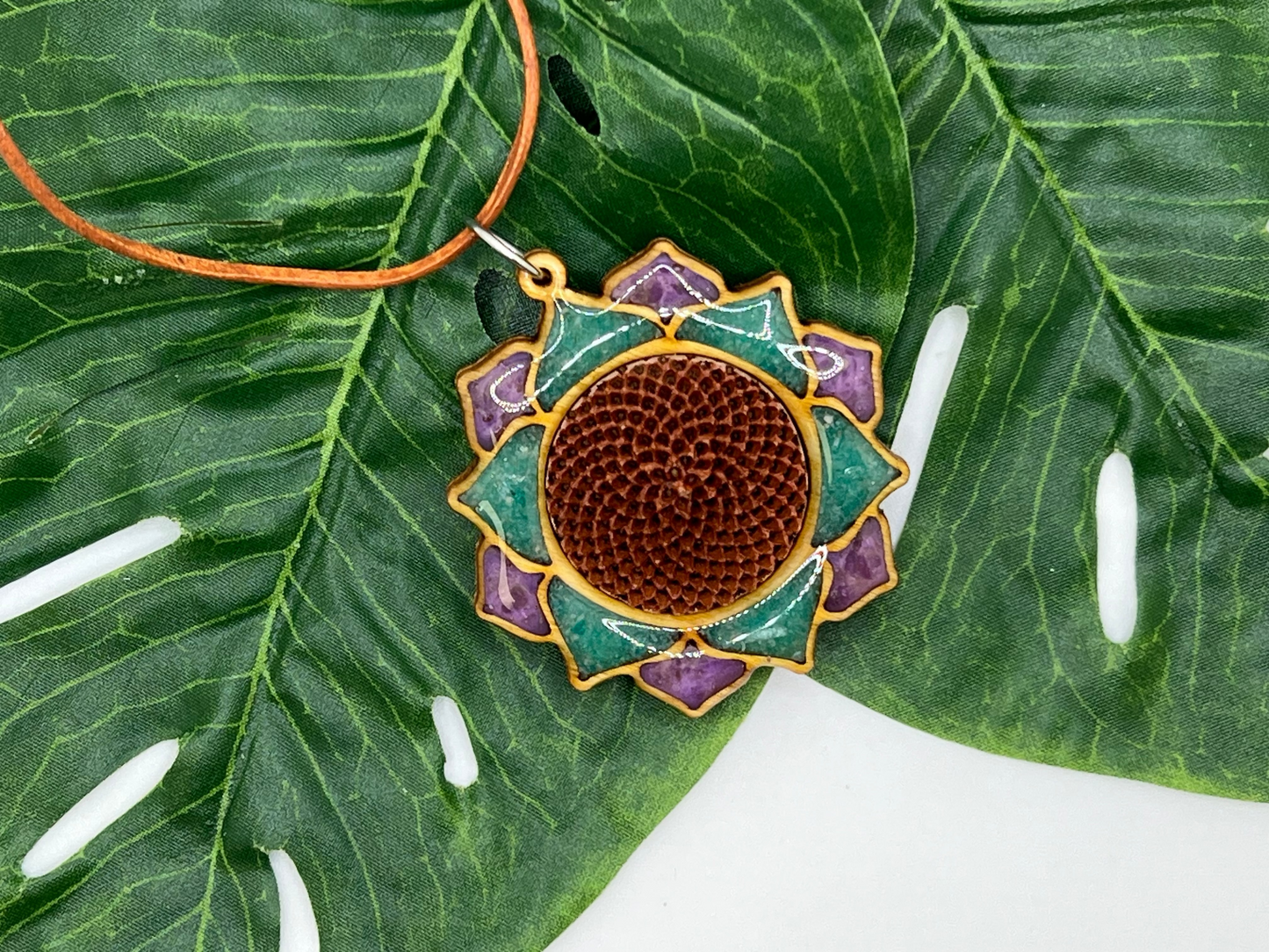 Protea Flower Necklace- Large Mandala