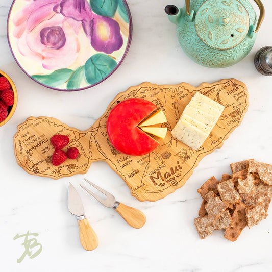 Maui Island Shaped Serving & Cutting Board