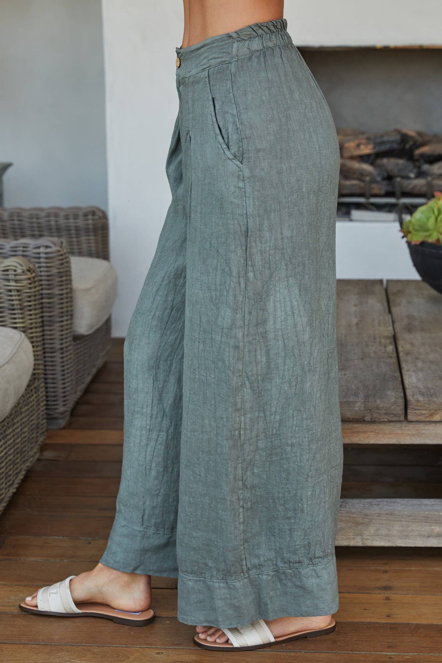 Palazzo Linen Pants