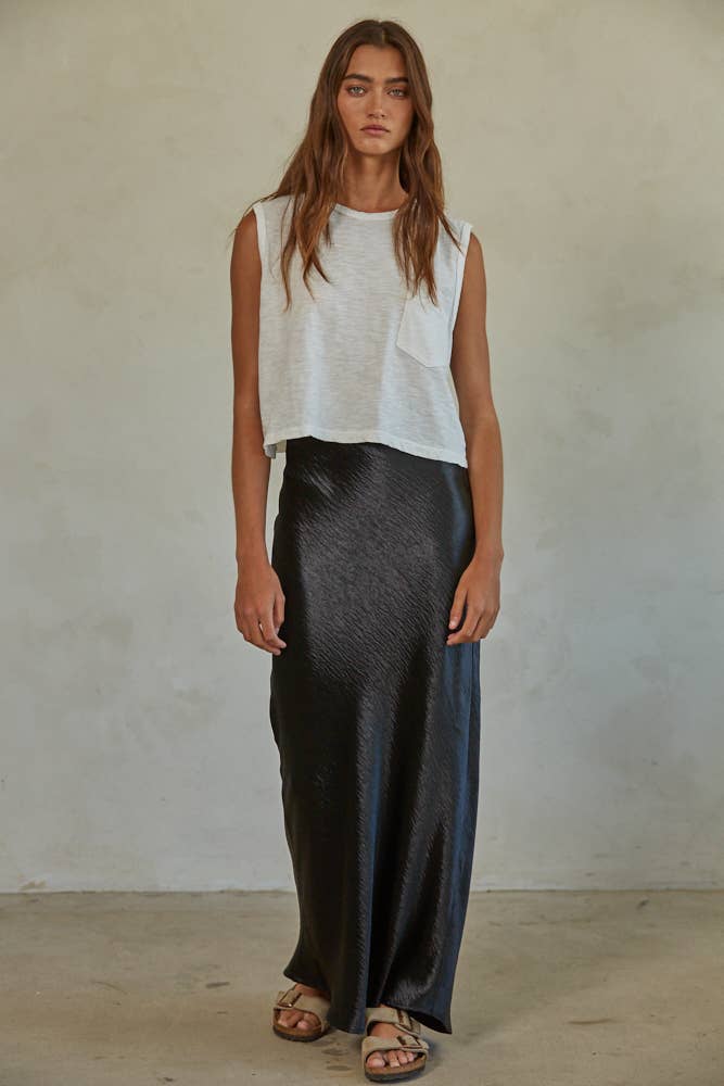 Garment Washed Crop Tee