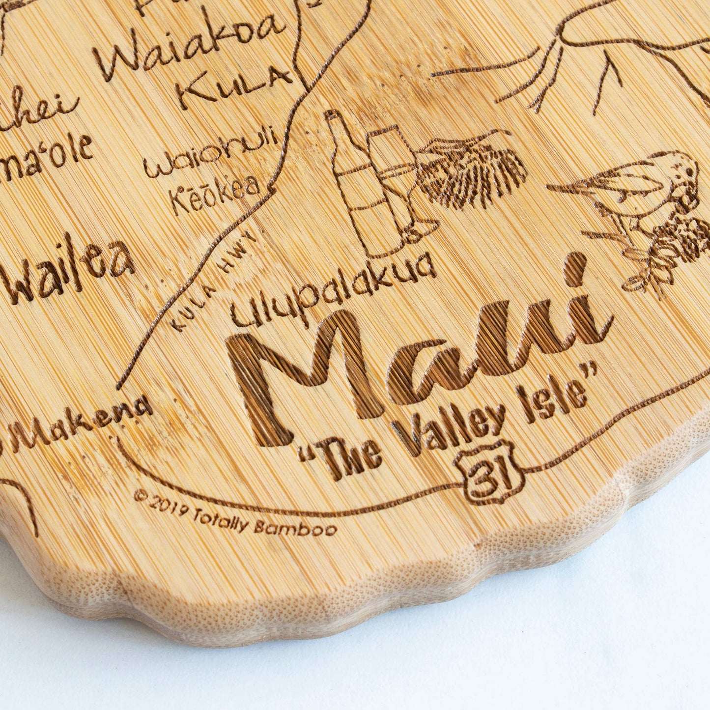 Maui Island Shaped Serving & Cutting Board