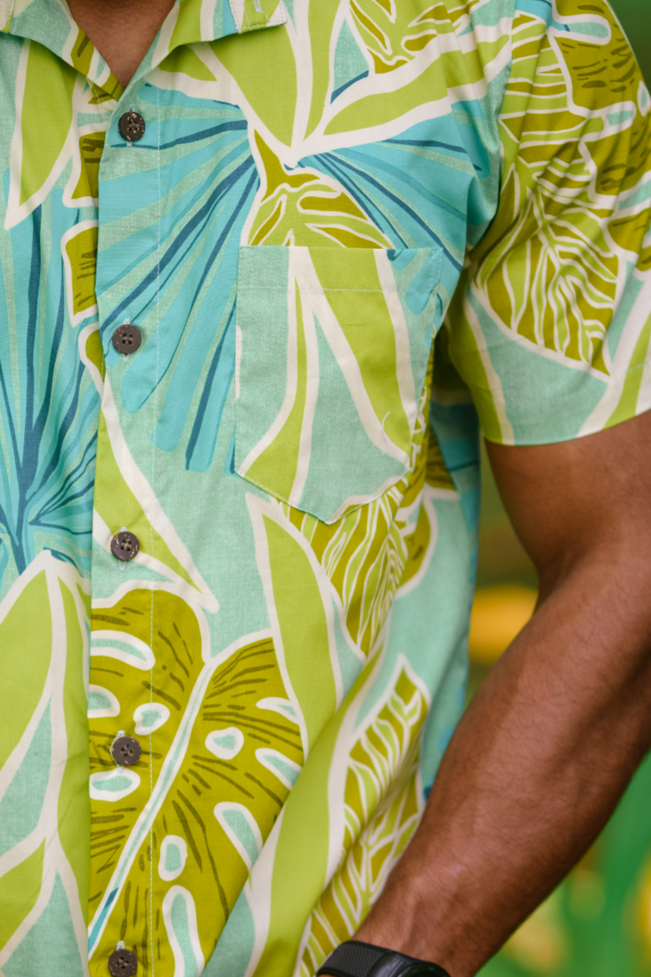 Sketched Jungle Short Sleeve Shirt