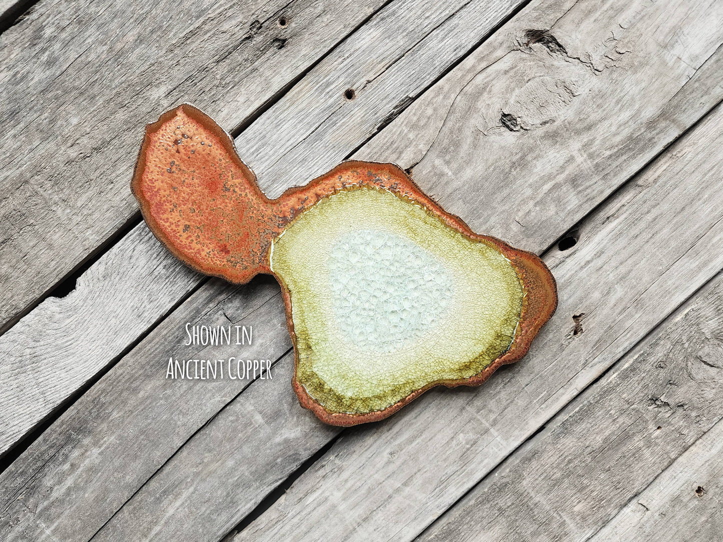 Hawaii - Maui Island Geode Ornament, Magnet, Coaster, Trivet
