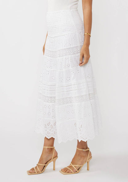 Tiered Eyelet Dress