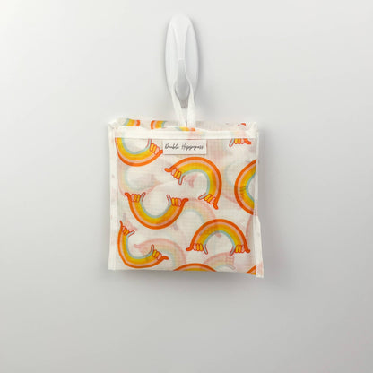 Reusable Tote Bag-Rainbow Shaka