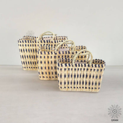 Natural Straw Shopper Bag.