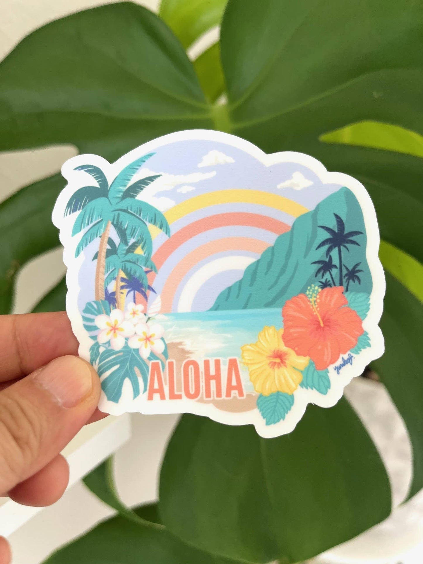 Aloha Hawaii Makai & Mauka Sticker