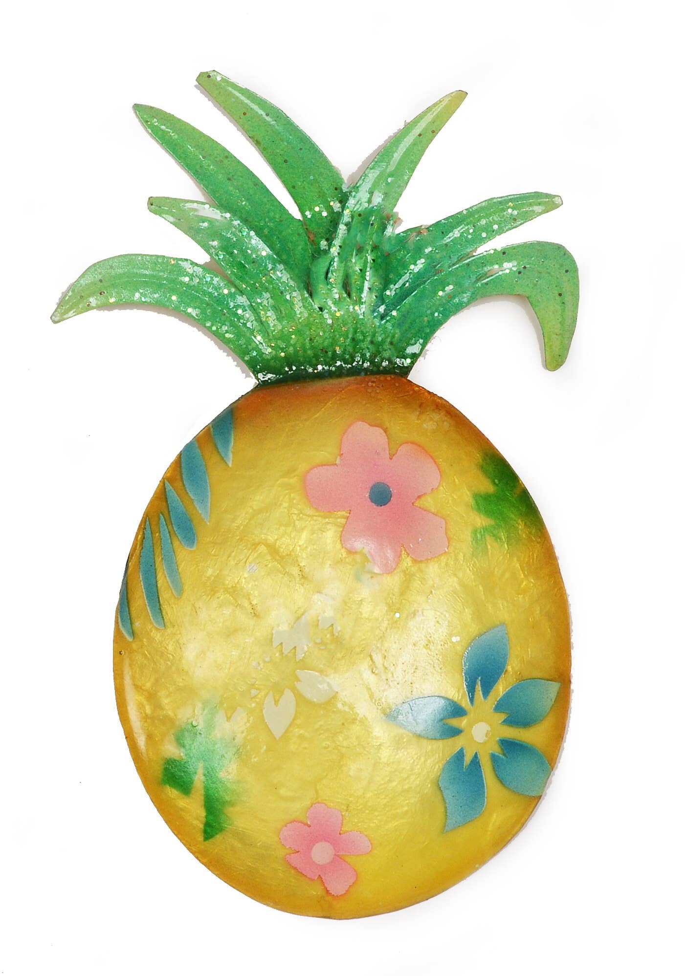 Capiz Shell Pineapple Ornament