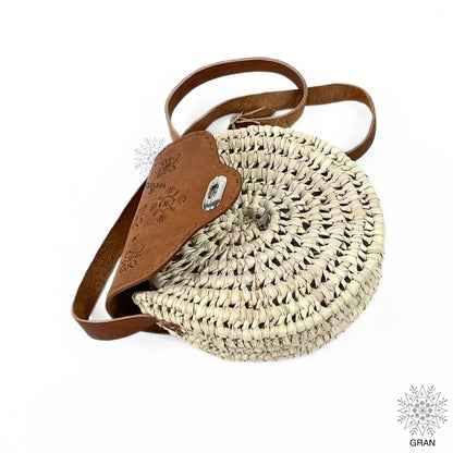 Round Straw Crossbody Bag