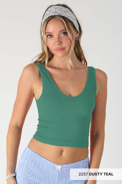 Wide Ribbed Tank Top