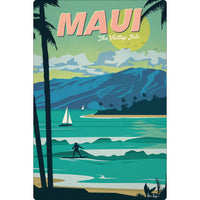 Maui Wood Postcard • Made in Hawaii • Maui Souvenir