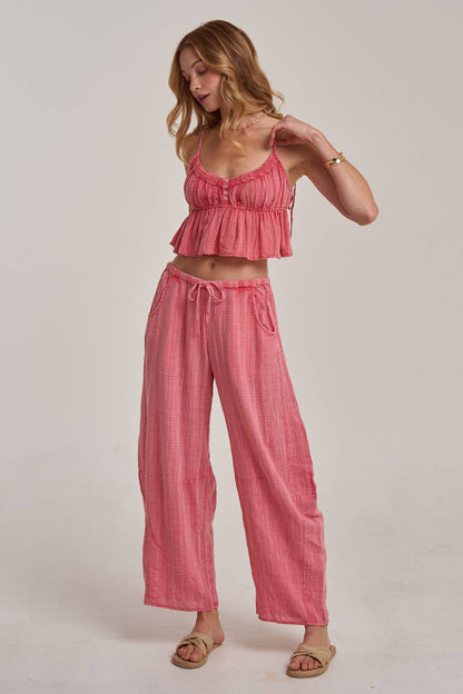 Mineral Washed Barrel Pants