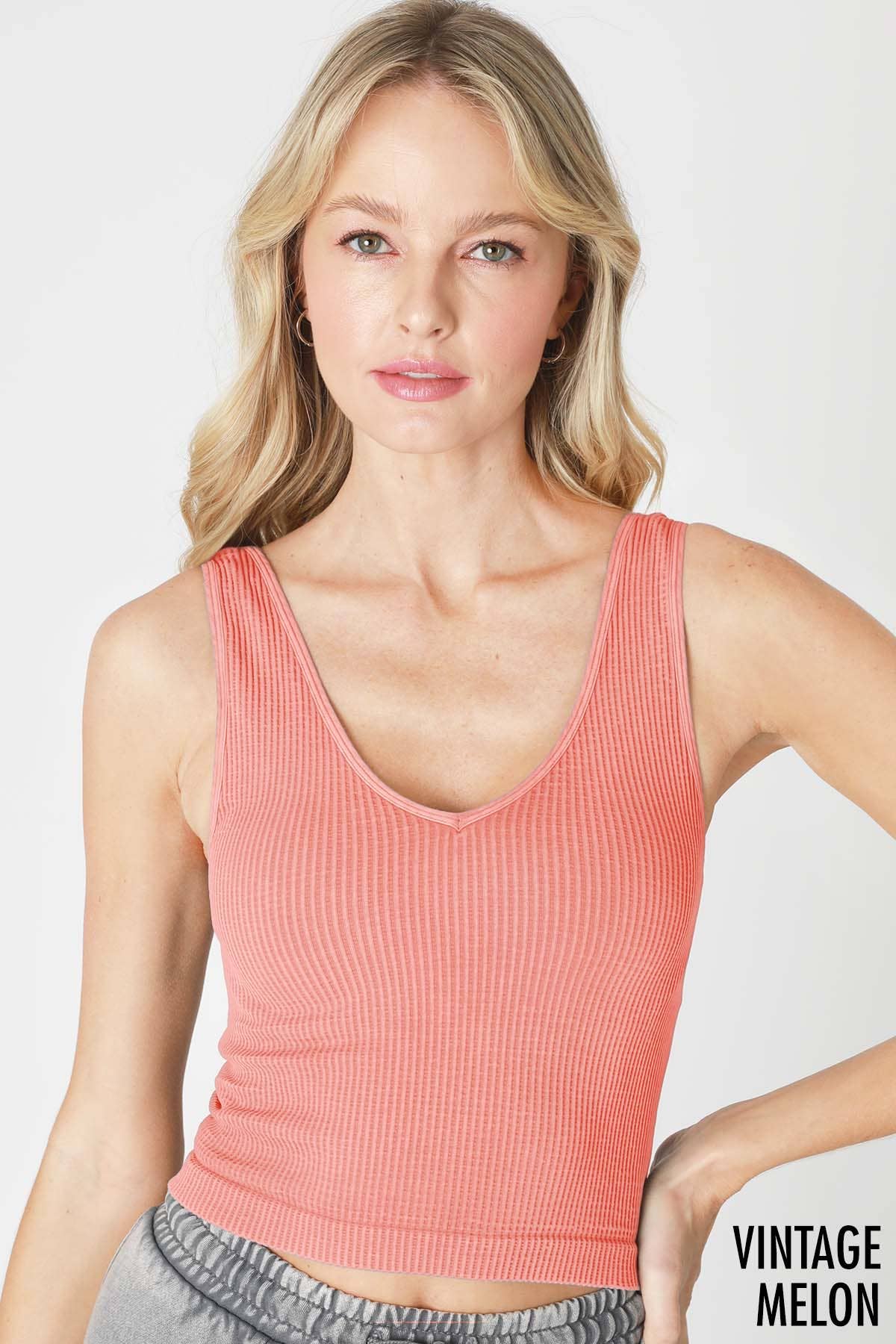 V Neck Crop Top
