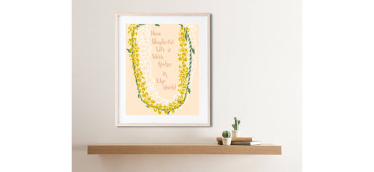 Aloha in the World Matted Print