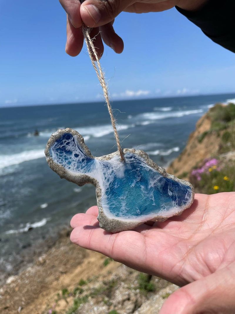 Maui Hawaii State Ocean Ornament