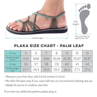 Palm Leaf Flat Summer Sandals - Brazilian Sand