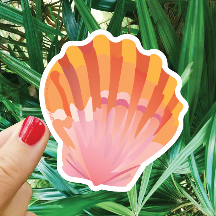 Sunrise Shell Sticker