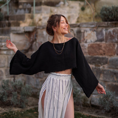 Off Shoulder Crop Top