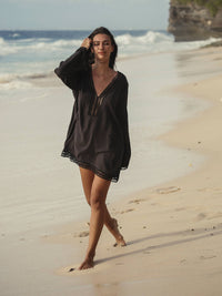 Positano Dress - Black: Black