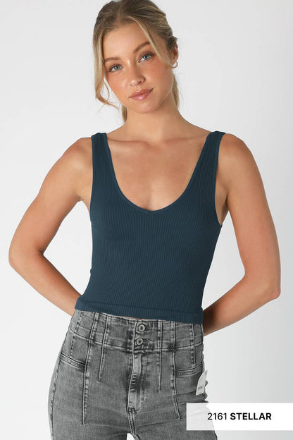 V Neck Crop Top