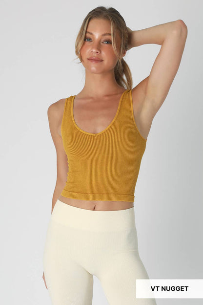 V Neck Crop Top