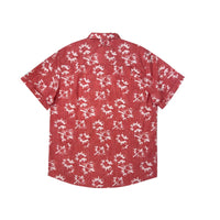 Men's Hawaiian Shirts Wovens Shirts Button Down: Coral