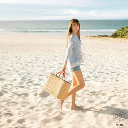 Market Reed Storage, Handwoven Palm Leaf Storage Baskets