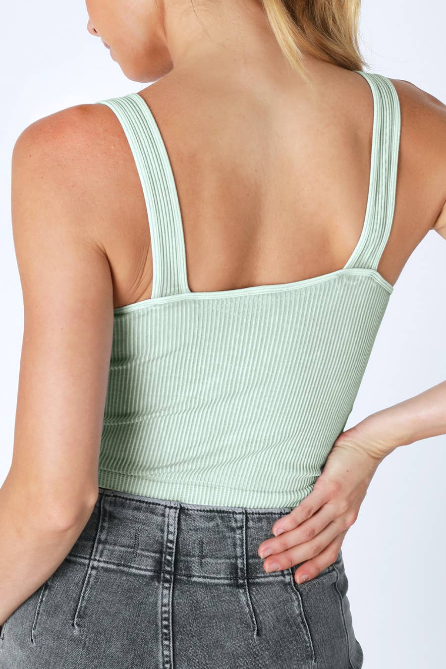 V Neck Crop Top