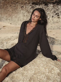 Positano Dress - Black: Black