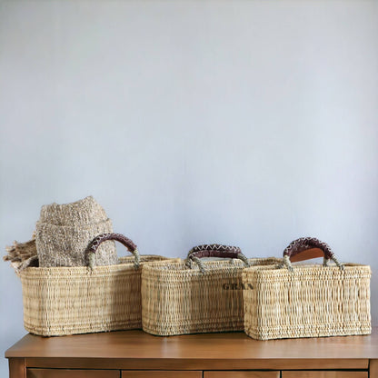 Market Storage & Leather Baskets