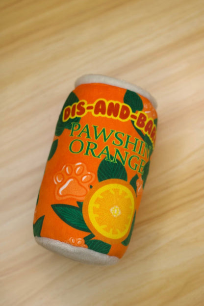 Pawshin Orange Can Dog Toy