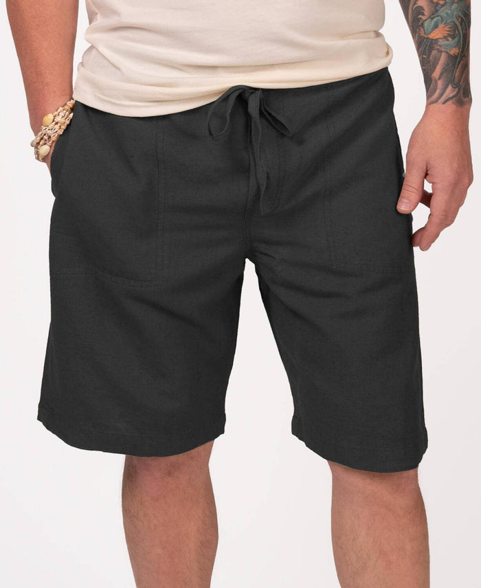 Hemp Yoga Shorts - Black