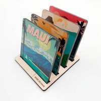 Haleakala Wood Coaster • Made in Hawaii