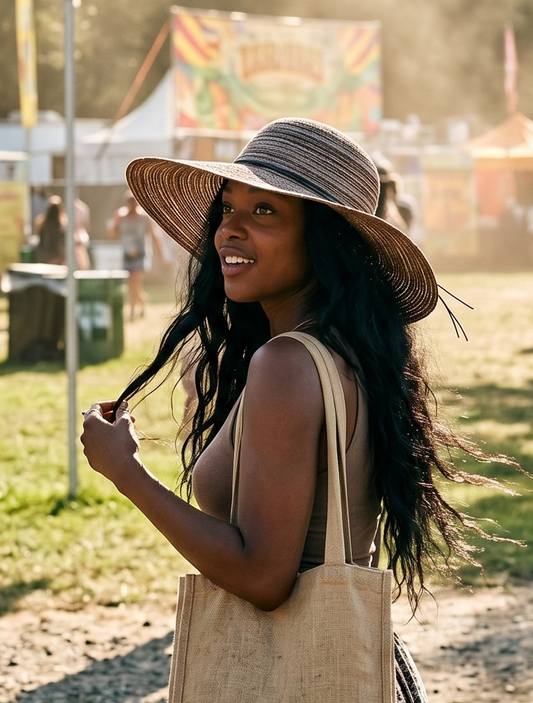 Striped Women's Straw Hat