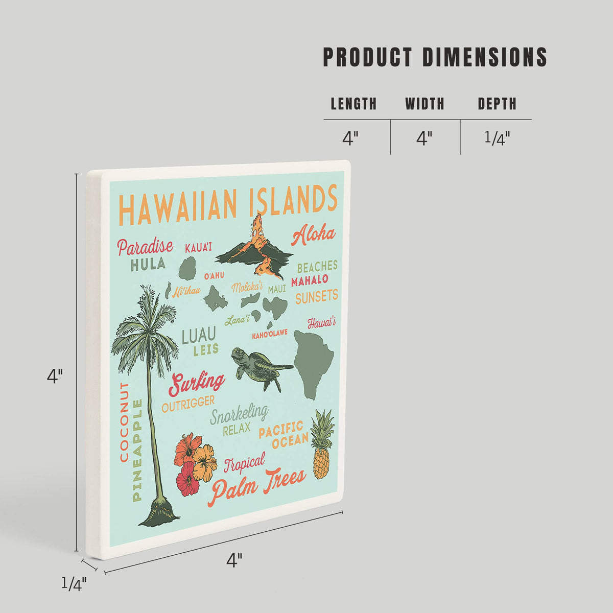 Hawaiian Islands Typography & Icons