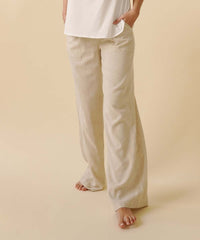 Bamboo Cotton Linen Pants- Natural