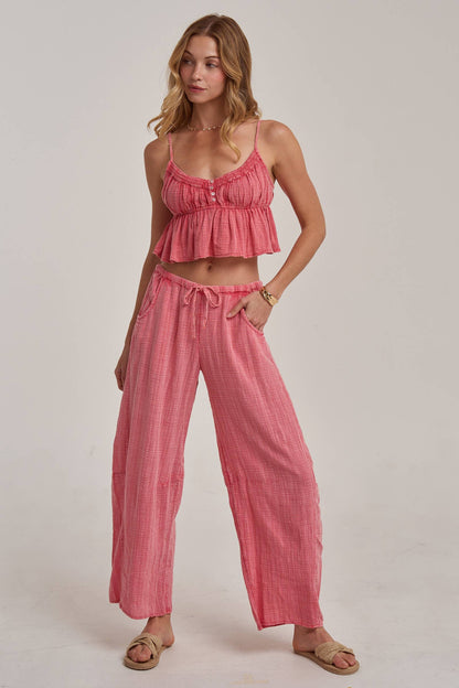 Mineral Washed Barrel Pants