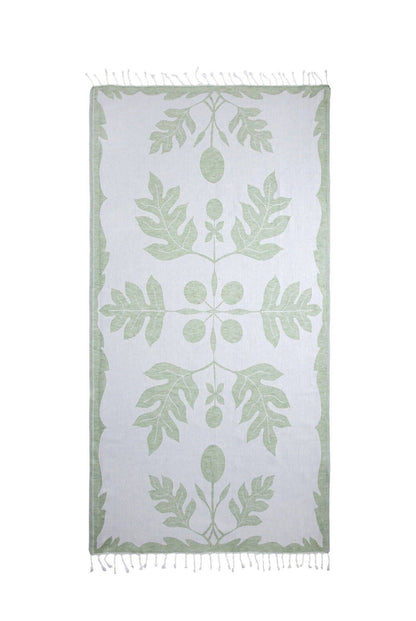 ‘Ohana ‘Ulu Print Turkish Beach Towel