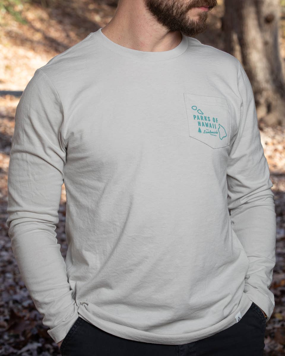 Explore Hawaii Long Sleeve Pocket T-shirt